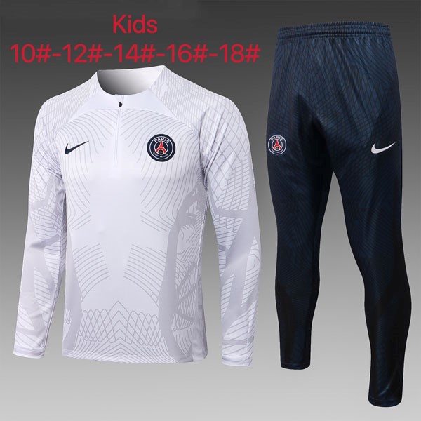 Kinder Trainings-Sweatshirt PSG 2023 Weiß 2